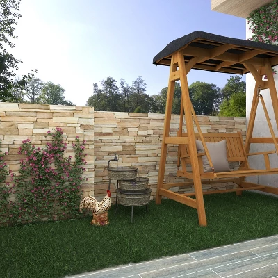 14" X 13" Farmhouse Ceramic Chicken Garden Sculpture Beige - Olivia & May 21 14" X 13" Farmhouse Ceramic Chicken Garden Sculpture Beige - Olivia & May - Image 19