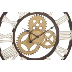 Metal Gear Wall Clock Brown - Olivia & May -Lamps and Lighting Store GUEST 54cbb0c0 5f93 4d41 932c c354b47a2fde