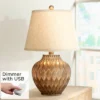 360 Lighting Accent Urn Table Lamp With USB Charging Port 22" High Warm Bronze Drum Shade For Living Room Desk Bedroom House 2 360 Lighting Accent Urn Table Lamp With USB Charging Port 22" High Warm Bronze Drum Shade For Living Room Desk Bedroom House -Lamps and Lighting Store GUEST 54de0d5f 07ea 45dd 8680 7824acc30e62