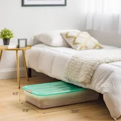 IRIS 50qt Underbed Storage Bin With Buckle Latches -Lamps and Lighting Store GUEST 55276748 b90e 49f7 9941 4ecd22d9aa03