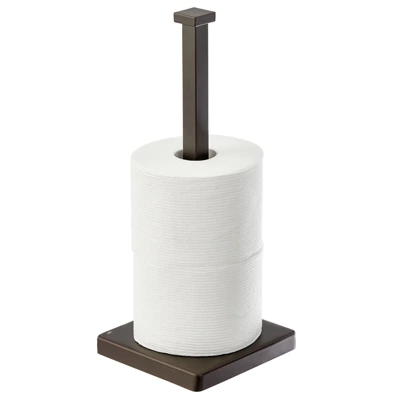 MDesign Modern Metal Free-Standing Toilet Paper Stand, Holds 3 Rolls 8 MDesign Modern Metal Free-Standing Toilet Paper Stand, Holds 3 Rolls - Image 6