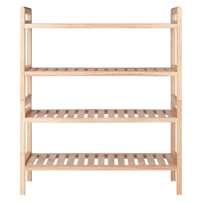 2pc Mercury Stackable Shoe Rack Set Natural - Winsome 4 2pc Mercury Stackable Shoe Rack Set Natural - Winsome - Image 2
