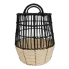Natural Woven Black Rattan, Rope & Metal Basket - Foreside Home & Garden 2 Natural Woven Black Rattan, Rope & Metal Basket - Foreside Home & Garden -Lamps and Lighting Store GUEST 57d50813 e080 4a0b aa69 8deec934e311