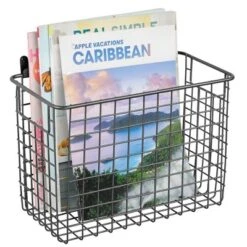 MDesign Metal Wall Mount Hanging Basket Bin For Home Storage 15 MDesign Metal Wall Mount Hanging Basket Bin For Home Storage -Lamps and Lighting Store GUEST 57e0799f 4a81 466b 9b47 e3e0b117a251