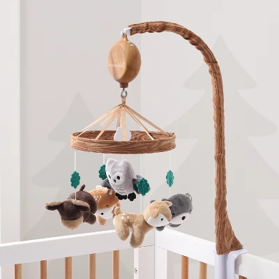 The Peanutshell Whimsical Woodland Baby Musical Crib Mobile 6 The Peanutshell Whimsical Woodland Baby Musical Crib Mobile - Image 4