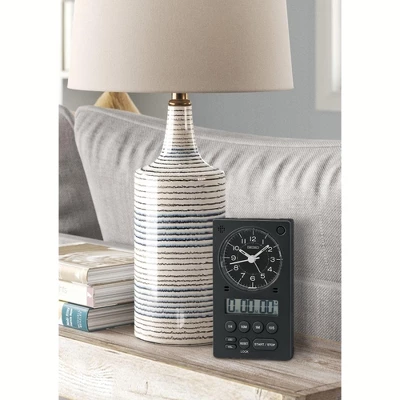 Seiko 3 In 1 Alarm Clock - Black 5 Seiko 3 In 1 Alarm Clock - Black - Image 3