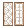 Set Of 2 Wood Geometric Carved Wall Decors Dark Brown - Olivia & May -Lamps and Lighting Store GUEST 592c9848 d7bf 43d3 913f f6ac035e870e