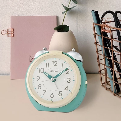Seiko 4.5" Kita Bedside Alarm, - Ivory 4 Seiko 4.5" Kita Bedside Alarm, - Ivory - Image 2
