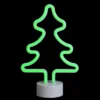 Northlight 11" Battery Operated Neon Style LED Christmas Tree Table Light - Green -Lamps and Lighting Store GUEST 5a0013b2 5d32 4662 925b ff421d7ab403
