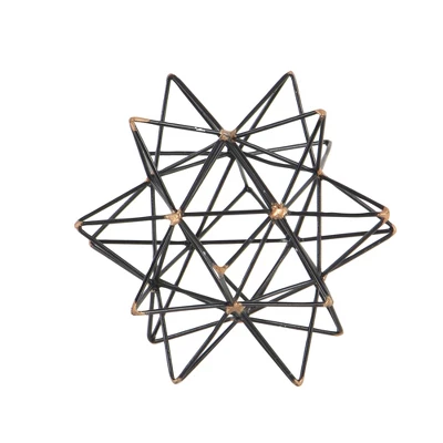 Modern Reflections Iron Geodesic Decorative Star (7") - Olivia & May 20 Modern Reflections Iron Geodesic Decorative Star (7") - Olivia & May - Image 18