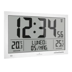 Marathon Slim Atomic Full Calendar Clock With Indoor & Outdoor Temperature With 7 Time Zones -Lamps and Lighting Store GUEST 5b75ffca 539d 4e6a a1fd 5f93250b5e3d