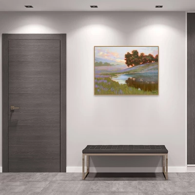 42" X 32" Pastel Lupin By Ed Penniman Framed Canvas Wall Art Print - Amanti Art 7 42" X 32" Pastel Lupin By Ed Penniman Framed Canvas Wall Art Print - Amanti Art - Image 5