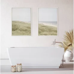 (Set Of 2) 23" X 33" Sylvie Peaceful Serene Framed Canvas By Creative Bunch White - Kate & Laurel All Things Decor 11 (Set Of 2) 23" X 33" Sylvie Peaceful Serene Framed Canvas By Creative Bunch White - Kate & Laurel All Things Decor -Lamps and Lighting Store GUEST 5f15c700 0c7e 449a 95ff ba82fbafea37