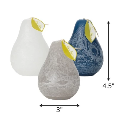 Silver Lining Pear Candles Kit - Set Of 3 4 Silver Lining Pear Candles Kit - Set Of 3 - Image 2