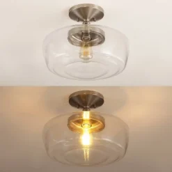 14" Marfa Glass/Iron Farmhouse Modern LED Flush Mount - JONATHAN Y 25 14" Marfa Glass/Iron Farmhouse Modern LED Flush Mount - JONATHAN Y -Lamps and Lighting Store GUEST 5ff0fc48 efbc 4bde b1b1 8ed2869446dc