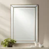 Noble Park Braeden Rectangular Vanity Wall Mirror Modern Beveled Matte Distressed Bronze Wood Frame 28" Wide For Bathroom Bedroom Living Room House -Lamps and Lighting Store GUEST 60abad78 de9b 4574 a330 5573dc42095c