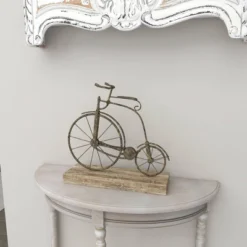 Vintage Reflections Rustic Iron And Wood Penny-Farthing Model Bicycle (14") - Olivia & May -Lamps and Lighting Store GUEST 613a6d9c 39aa 40e5 8c1e 294f9fa396fb