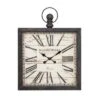 Metal Pocket Watch Style Wall Clock Brown - Olivia & May