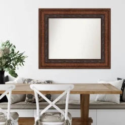 38" X 32" Non-Beveled Decorative Bronze Wall Mirror - Amanti Art -Lamps and Lighting Store GUEST 62b2f74e ae6b 4d72 b205 572be6c67f70