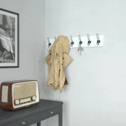 Flash Furniture Daly Wall Mounted 34 Inch Solid White Pine Wood Storage Rack With 7 Hooks For Entryway, Kitchen, Bathroom 14 Flash Furniture Daly Wall Mounted 34 Inch Solid White Pine Wood Storage Rack With 7 Hooks For Entryway, Kitchen, Bathroom -Lamps and Lighting Store GUEST 663e933b b20d 4b35 9e53 91995d6246e8