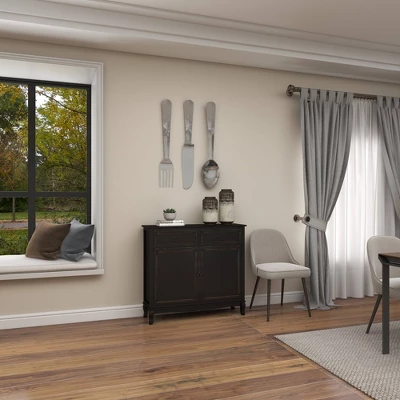 36" Aluminum Utensils Knife, Spoon And Fork Wall Decor Set Of 3 Silver - Olivia & May 11 36" Aluminum Utensils Knife, Spoon And Fork Wall Decor Set Of 3 Silver - Olivia & May - Image 9