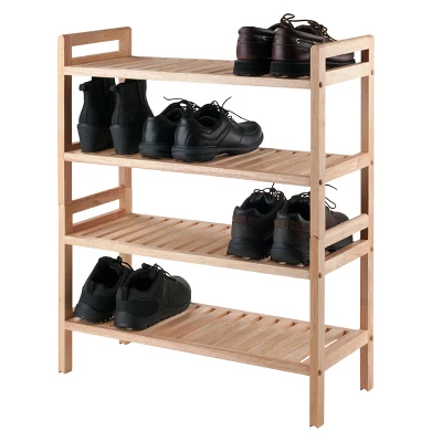 2pc Mercury Stackable Shoe Rack Set Natural - Winsome 7 2pc Mercury Stackable Shoe Rack Set Natural - Winsome - Image 5