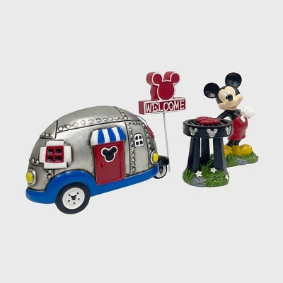 Disney 4pc Polyester/Stone Mickey Mouse Miniature Garden Set 3 Disney 4pc Polyester/Stone Mickey Mouse Miniature Garden Set
