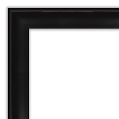 32" X 26" Non-Beveled Grand Black Narrow Wall Mirror - Amanti Art 4 32" X 26" Non-Beveled Grand Black Narrow Wall Mirror - Amanti Art - Image 2