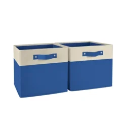2pc Kids' 10.5" Two-Toned Folding Storage Bin Set - RiverRidge Home -Lamps and Lighting Store GUEST 67ff2a3e 483e 47b6 bbbf d3ff3cb9f26a