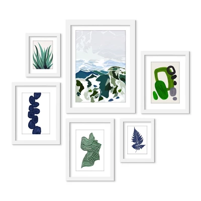 (Set Of 6) Framed Prints Gallery Wall Art Set Green Mountains By Louise Robinson - Americanflat 9 (Set Of 6) Framed Prints Gallery Wall Art Set Green Mountains By Louise Robinson - Americanflat - Image 7