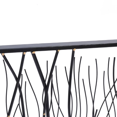 LuxenHome Black Abstract Trees Rectangular Metal Wall Decor 9 LuxenHome Black Abstract Trees Rectangular Metal Wall Decor - Image 7