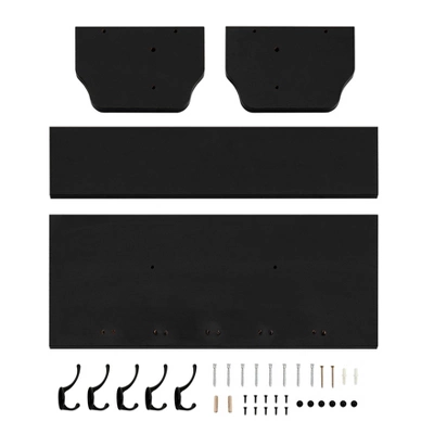 25" X 9" Entryway Floating Utility Wall Shelf With Hooks Black - Danya B. 17 25" X 9" Entryway Floating Utility Wall Shelf With Hooks Black - Danya B. - Image 15