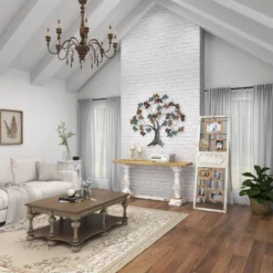 Wood 6 Slot Wall Photo Frame With Floor Stand Brown - Olivia & May -Lamps and Lighting Store GUEST 6f2678b7 fd0a 4d3f 9c54 ea2619ba7243