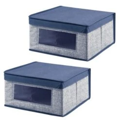 MDesign Soft Fabric Child/Kid Storage Organizer Box - 2 Pack -Lamps and Lighting Store GUEST 715d1249 ca3a 4985 9383 54cf59a77efe