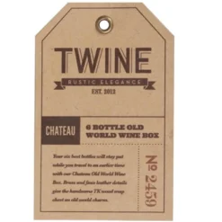 6 Bottle Old World Wooden Wine Box By Twine Living 12 6 Bottle Old World Wooden Wine Box By Twine Living -Lamps and Lighting Store GUEST 717a6352 11e9 47be 9256 634dd026b254