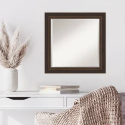 25" X 25" Beveled Lara Bronze Wood Wall Mirror - Amanti Art 13 25" X 25" Beveled Lara Bronze Wood Wall Mirror - Amanti Art -Lamps and Lighting Store GUEST 74096ffc c72e 4497 90c1 49a5ffd81a28