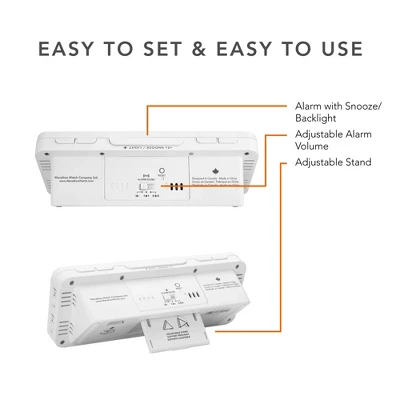 Marathon Hotel Collection LED Colour Display Fast Dual USB Charging Alarm Clock 7 Marathon Hotel Collection LED Colour Display Fast Dual USB Charging Alarm Clock - Image 5