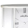 Seth Thomas Silver Glass Carriage Table Clock