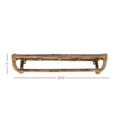 Brown Cane Wall Shelf By Foreside Home & Garden -Lamps and Lighting Store GUEST 75453ab7 6edc 4db3 b5b5 718b54d35db8