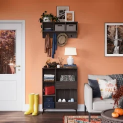 Woodbury Wall Shelf With Cubbies And Hooks Woodgrain - RiverRidge Home 15 Woodbury Wall Shelf With Cubbies And Hooks Woodgrain - RiverRidge Home -Lamps and Lighting Store GUEST 763aaa7a 0428 4f0a 94d7 dba3aee31c6e