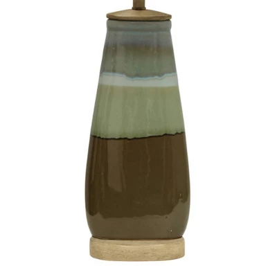 Millville Reactive Glaze Ceramic Table Lamp Brown/Green - StyleCraft 4 Millville Reactive Glaze Ceramic Table Lamp Brown/Green - StyleCraft - Image 2