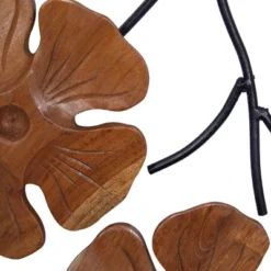 Set Of 2 Teak Wood Floral Handmade Framed Carved Wall Decors With Metal Wire Brown - Olivia & May 9 Set Of 2 Teak Wood Floral Handmade Framed Carved Wall Decors With Metal Wire Brown - Olivia & May -Lamps and Lighting Store GUEST 790601ac 0ef7 46a1 b3ac 8fbb636afa45
