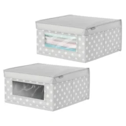 MDesign Soft Fabric Child/Kid Storage Organizer Box - 2 Pack -Lamps and Lighting Store GUEST 79902587 50f3 4608 bed6 254e3449d349