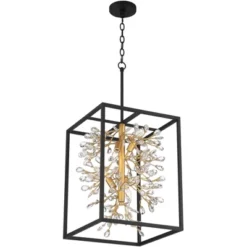 Possini Euro Design Carrine Black Gold Pendant Chandelier 15 1/4" Wide Modern Clear Crystal 4-Light Fixture For Dining Room House Foyer Kitchen Island 15 Possini Euro Design Carrine Black Gold Pendant Chandelier 15 1/4" Wide Modern Clear Crystal 4-Light Fixture For Dining Room House Foyer Kitchen Island -Lamps and Lighting Store GUEST 7a793c5e 6f0a 4ce8 8858 e6f4b4f4816d