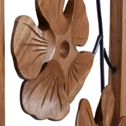 Set Of 2 Teak Wood Floral Handmade Framed Carved Wall Decors With Metal Wire Brown - Olivia & May 8 Set Of 2 Teak Wood Floral Handmade Framed Carved Wall Decors With Metal Wire Brown - Olivia & May -Lamps and Lighting Store GUEST 7f352be8 67c4 4dc8 be90 f490977eec99