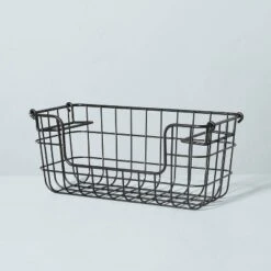 Stacking Wire Storage Basket Matte Black - Hearth & Hand™ With Magnolia 10 Stacking Wire Storage Basket Matte Black - Hearth & Hand™ With Magnolia -Lamps and Lighting Store GUEST 7f465f04 db4c 47cf 9411 7c8a601ab948