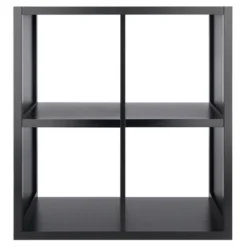 27" Timothy Shelf 2X2 Slots Black - Winsome -Lamps and Lighting Store GUEST 8020afc4 bde4 46e9 9793 25f215563d57