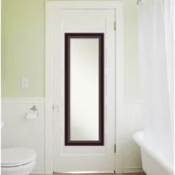 18" X 52" Non-Beveled Signore Bronze Wood On The Door Mirror - Amanti Art -Lamps and Lighting Store GUEST 809e7a7c bfb4 411e bf4b e6b58b8de3d8