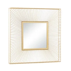 Metal Starburst Square Wall Mirror Gold - CosmoLiving By Cosmopolitan 11 Metal Starburst Square Wall Mirror Gold - CosmoLiving By Cosmopolitan -Lamps and Lighting Store GUEST 8231d3bb f89d 4d26 a7c1 b7739bebf6a1