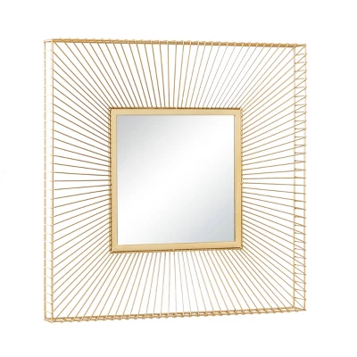 Metal Starburst Square Wall Mirror Gold - CosmoLiving By Cosmopolitan 7 Metal Starburst Square Wall Mirror Gold - CosmoLiving By Cosmopolitan - Image 5